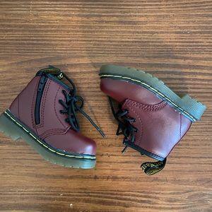 Dr Martens infant Softy T Leather Lace up boots